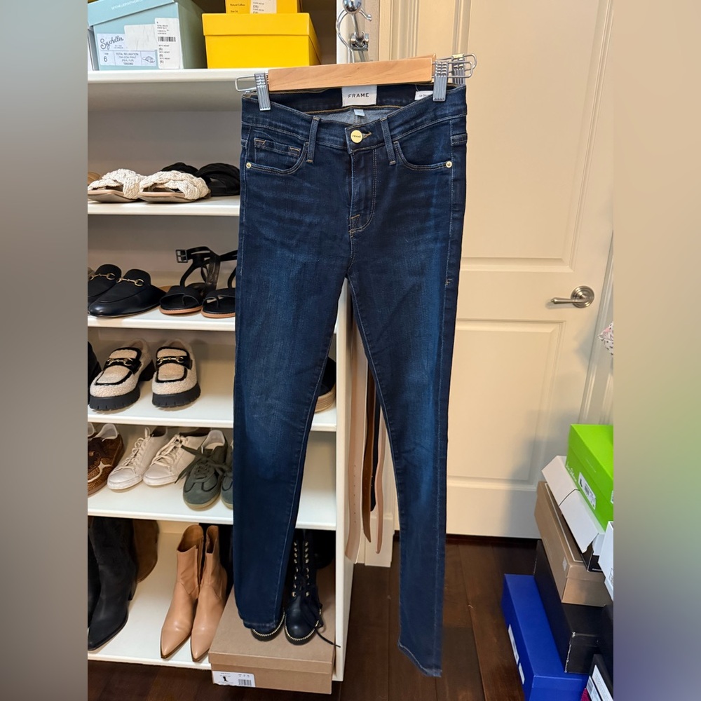Frame Denim Blue Skinny Jeans Modern Fit